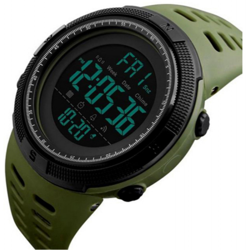 Годинники наручні SKMEI 1251AG, ARMY GREEN, 6023