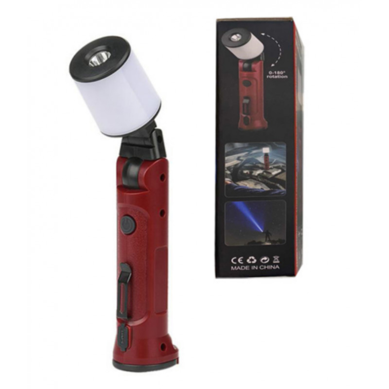 Фонарь для кемпинга WORKLIGHT-72-XPE, Белый, Красный, 10W, 350 Lumen, Li-Ion, поворот1 80º+180º