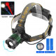 Налобный фонарь Police 2188-2XPE, Белый, Красный, ЗУ microUSB, Zoom