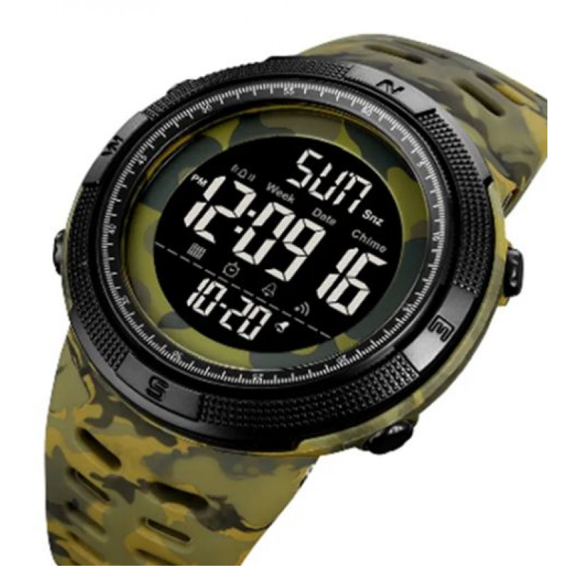Годинник наручний SKMEI 2070CMGNBK, ARMY GREEN CAMO-BLACK, 9785