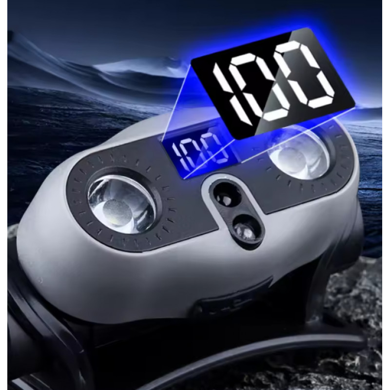 Налобный фонарь Bailong PL-110L Type-C, Sensor