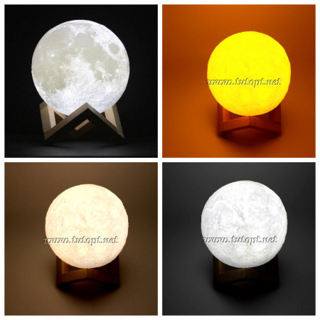 Ночник настільний світильник Місяць 3D Moon Lamp USB / 6727