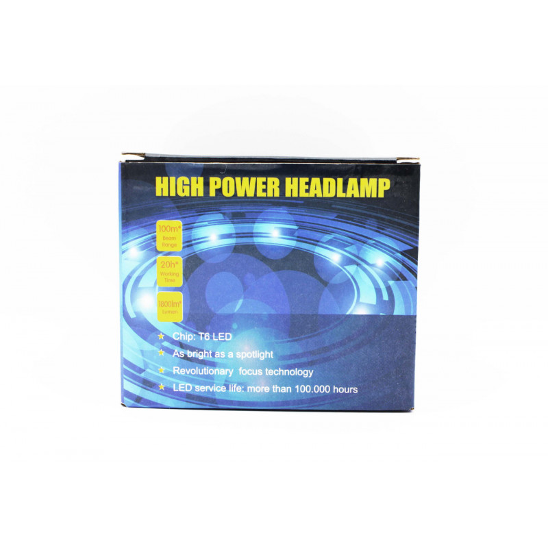Налобный фонарь Bailong BL-T32-P50 LED, 2х18650, Акк., Zoom, 220V-12V