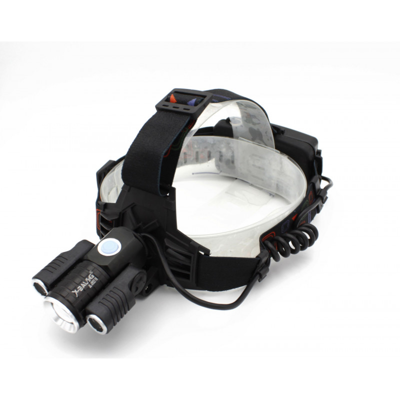 Налобный фонарь W602-T6, Акк., 1xT6 2XPE, Zoom, 220V