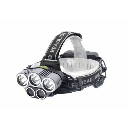 Налобный фонарь K-85-T6, Акк., 5xT6 LED, Zoom