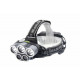 Налобный фонарь K-85-T6, Акк., 5xT6 LED, Zoom
