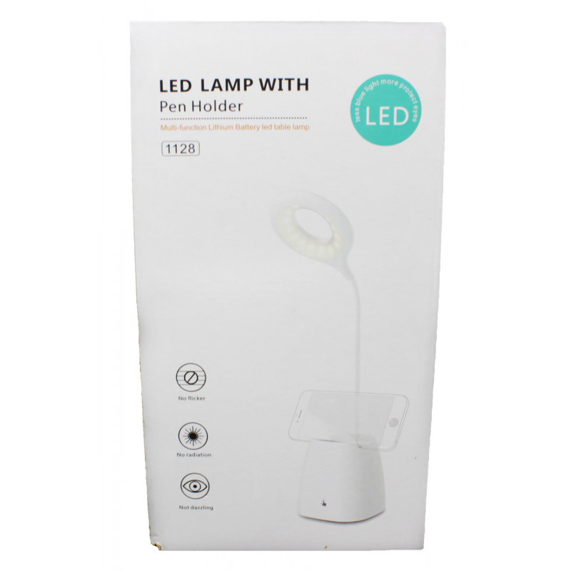 Настільна LED лампа акумуляторна на 18650 / microUSB (сенсорний вимикач) 1128 - WD477