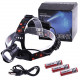 Налобный фонарь XQ-218-HP50, 3х18650, ЗУ MicroUSB, P50 LED, Zoom