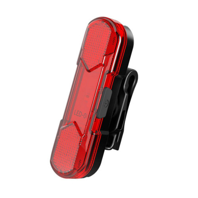 Велосипедний задній ліхтарик мигалка акумуляторний 8821-5COB, акум., ЗУ micro USB