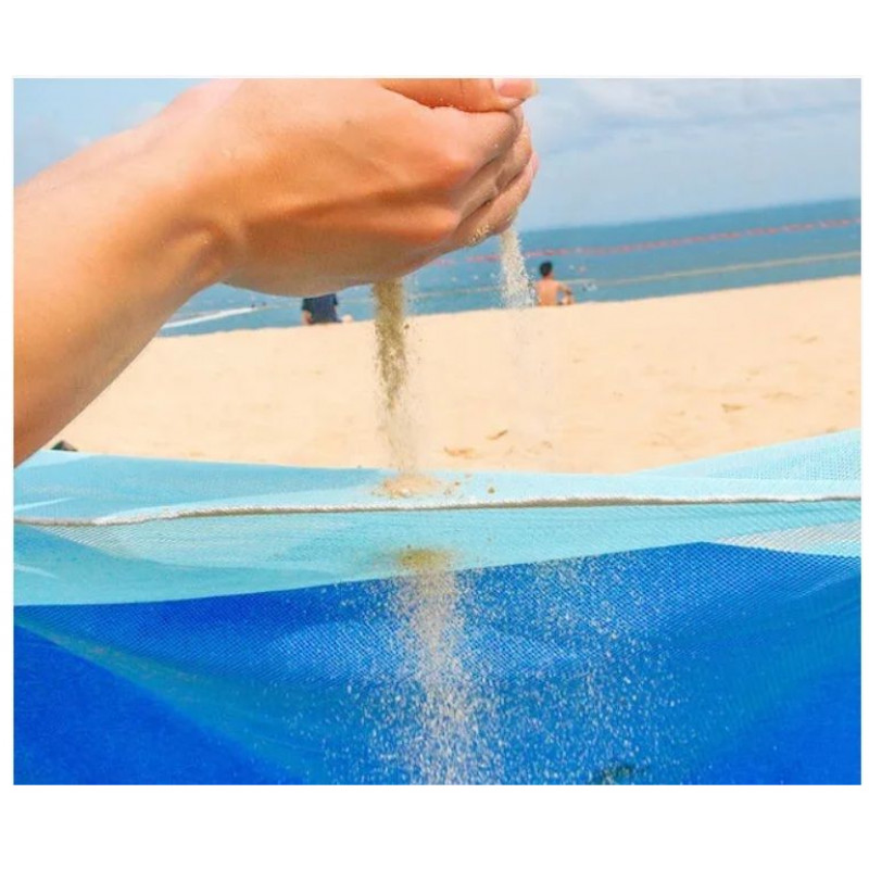 Пляжный коврик подстилка анти-песок Sand-free Mat 2*2 м / 7712