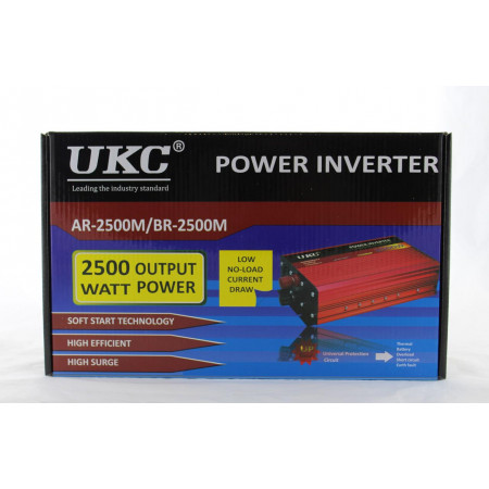 Інвертор перетворювач UKC AC/DC AR 2500W 12V / 3052
