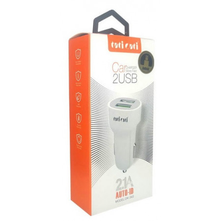 Автомобильное зарядное устройство для USB x 2 Dekkin DK-343, MicroUSB, DC5V-3.4A