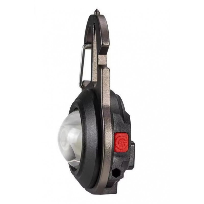 Фонарь для кемпинга PL-412COB, белый,красн,жёлтый, type-c, индикатор, карабин, мультит, 5137