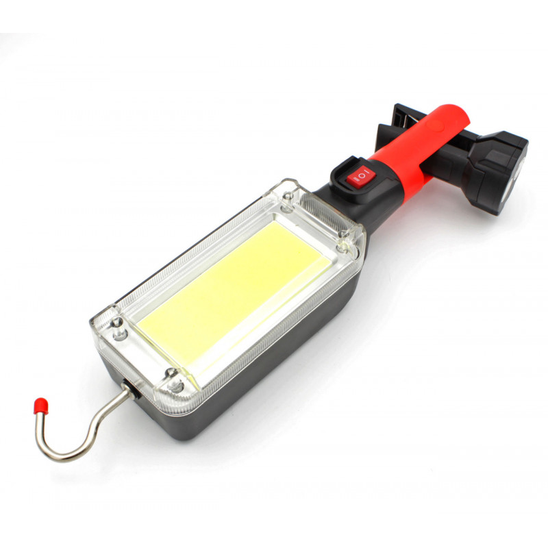 Фонарь для кемпинга WD355, ZJ-8859, micro USB, крючок, магнит, прищепка,  2X18650