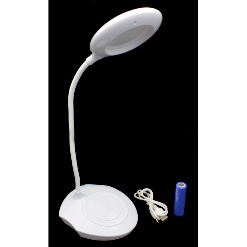 Настільна LED лампа акумуляторна JL-816A на 18650 / microUSB (сенсорний вимикач)