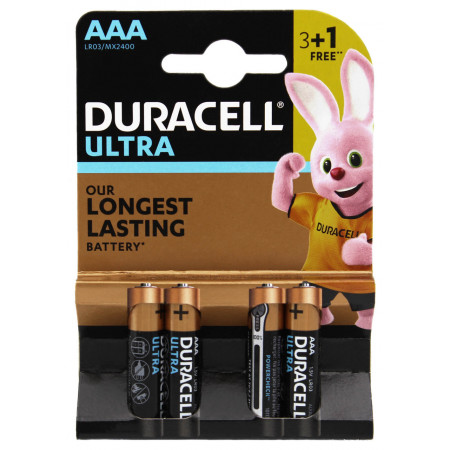 Батарейка Duracell Ultra LR3/AAA блистер – 4 шт.
