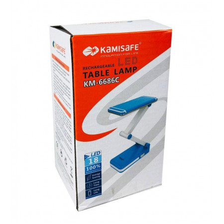 Настільна LED лампа акумуляторна Kamisafe KM-6686c \ Акк. \ 18 Led\