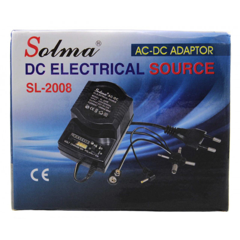 Универсальный блок питания 2008 3V-12V 1200mA AC/DC с регулятором мощности