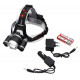 Налобный фонарь BORUIT RJ3001, Акк., T6 LED, ZOOM, автомобильная зарядка