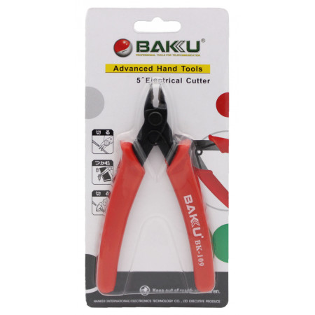 Бокорізи з тонкими губками Baku BK-109 130мм