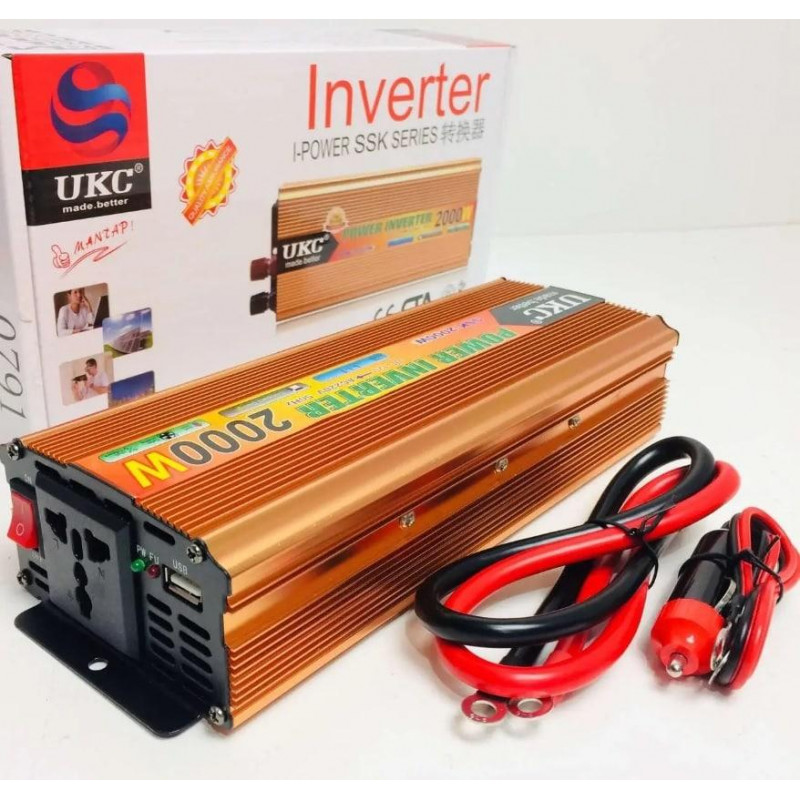 Инвертор преобразователь UKC AC/DC 2000W 24V SSK