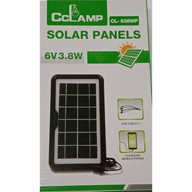 Солнечная панель SOLAR PANEL CL-638WP/размер 26х16см