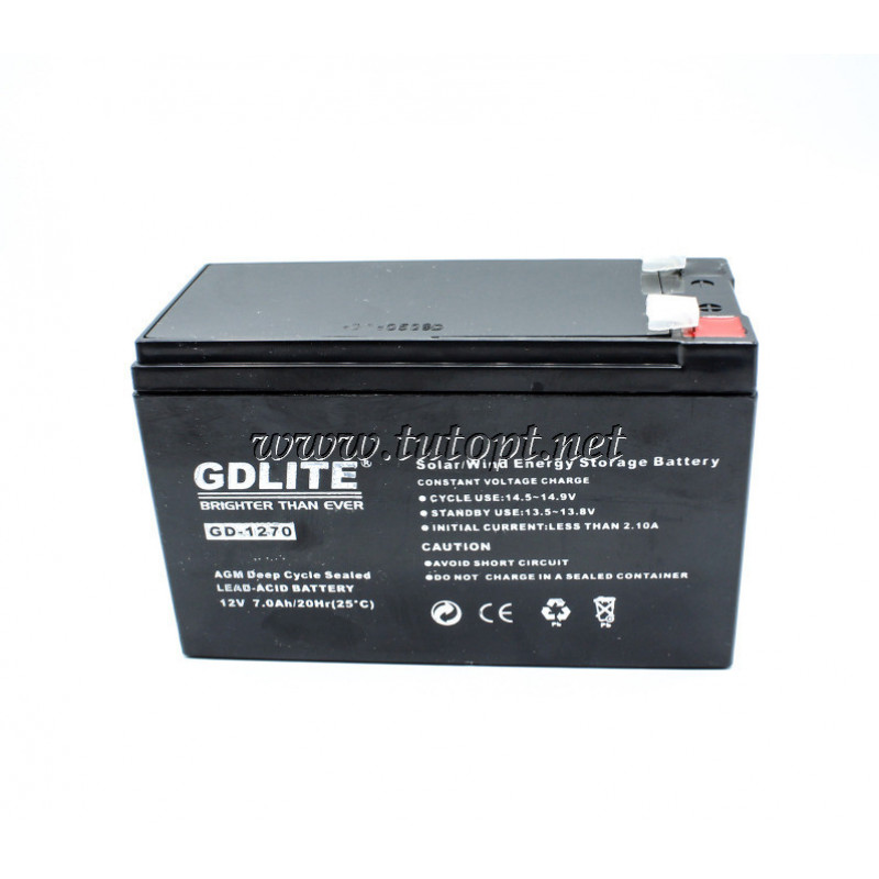 Акумулятор GDLITE GD1270 12V 7.0Ah / UKC / Акумуляторна батарея / Свинцево-кислотна (SLA)
