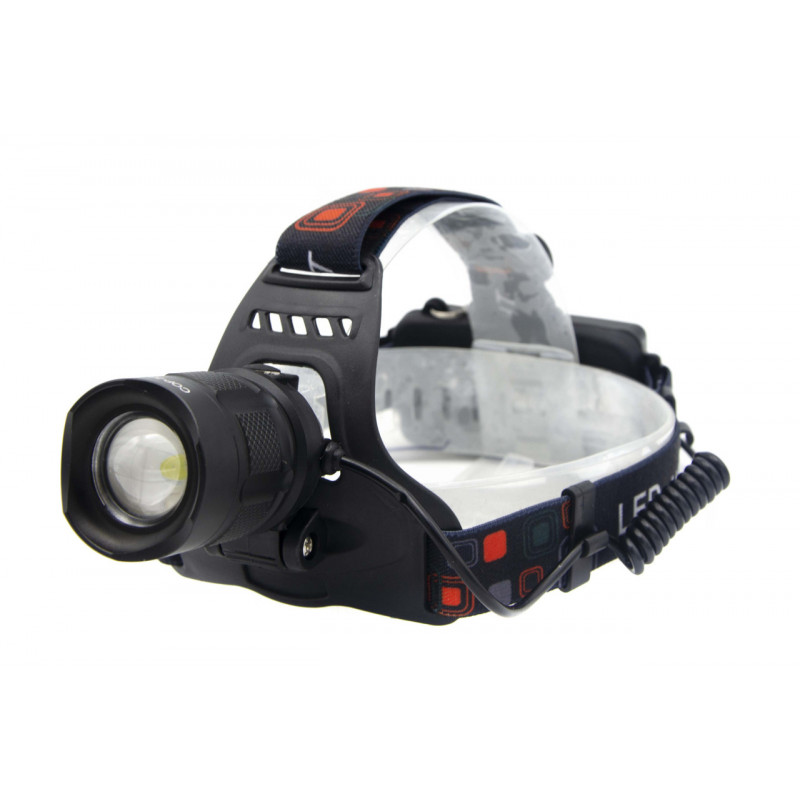 Налобный фонарь RB117, 2х18650 Акк., P50 LED, Zoom