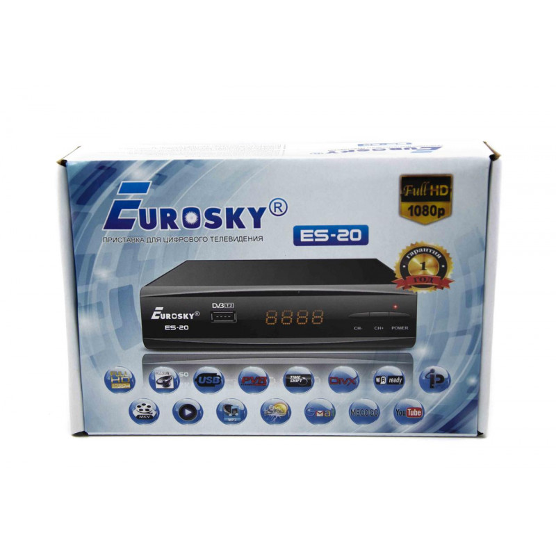 ТВ-приймач тюнер Eurosky ES-20 (Гарантія 1 рік)