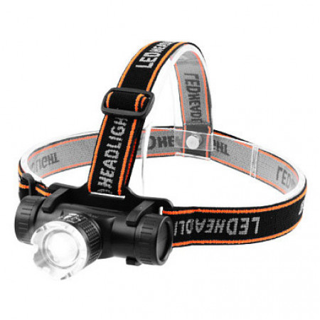 Налобный фонарь Police SQ-807-XPE, ЗУ microUSB