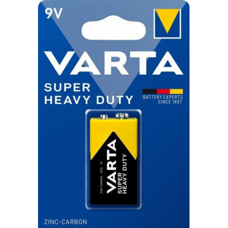 Батарейка VARTA SuperHeavy Duty Крона 6F22 / 9V / соляна / БЛІСТЕР