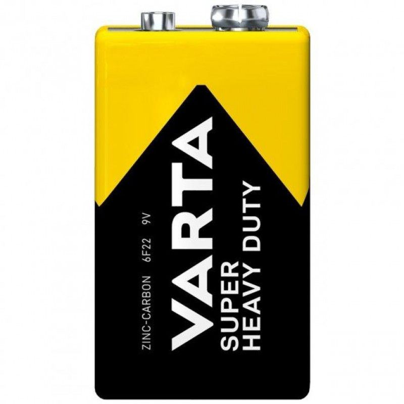 Батарейка VARTA SuperHeavy Duty Крона 6F22/9V/соляна/БЛИСТЕР