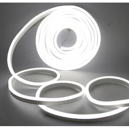 Лента силиконовая LED NEON Белый 5м 12V-220V /0719
