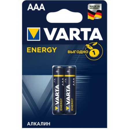 Батарейка Varta LR3/AAA Energy 2 шт/ Алкалиново