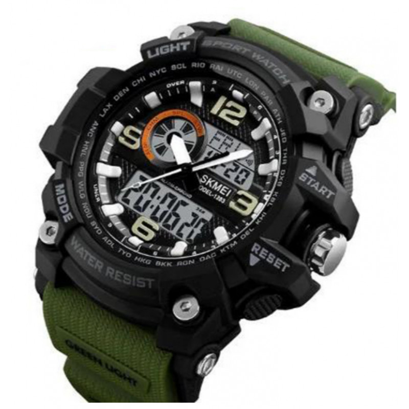 Годинники наручні SKMEI 1283AG, ARMY GREEN, 9742