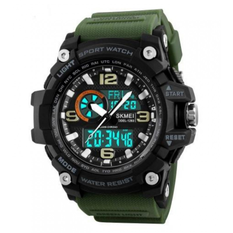 Годинники наручні SKMEI 1283AG, ARMY GREEN, 9742