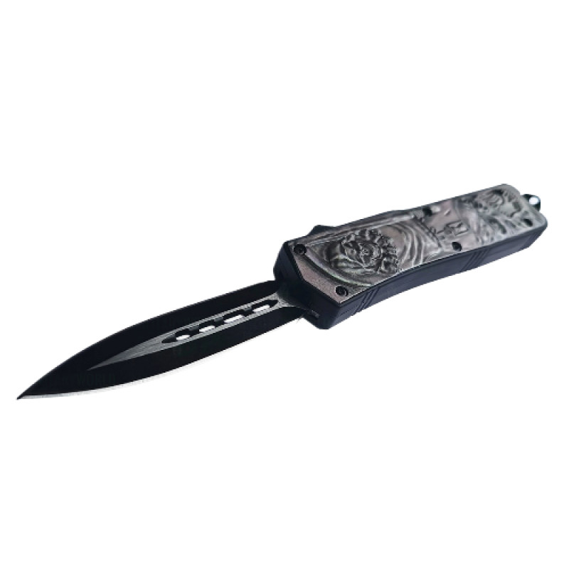 Нож выкидной фронтальный MicroTech 328 Skull