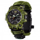 Наручні годинники SKMEI 1155BAG, PARACORD, ARMY GREEN, компас, термометр, свисток, кресало, 10461