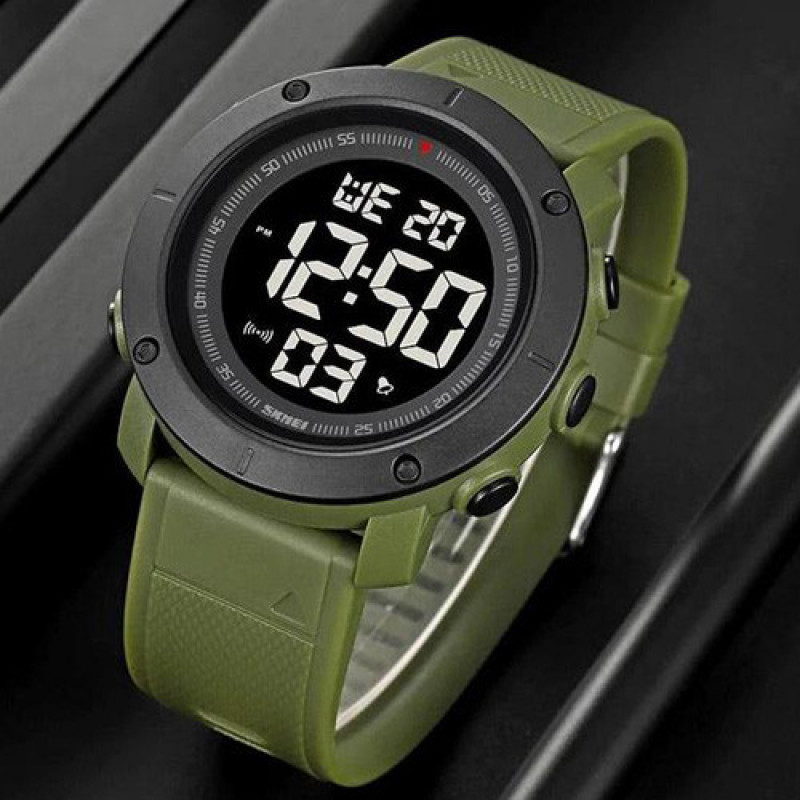 Часы наручные SKMEI 2122AGBK, ARMY GREEN-BLACK, 10319