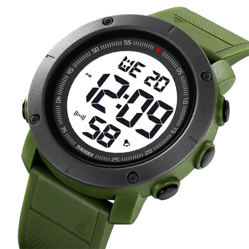 Часы наручные SKMEI 2122AGWT, ARMY GREEN-WHITE, 9787