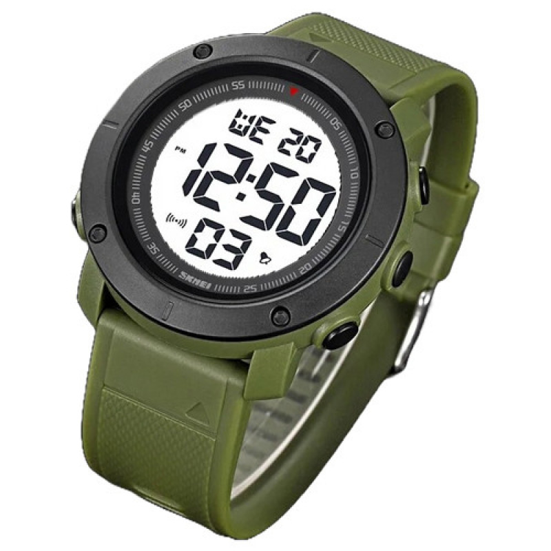 Часы наручные SKMEI 2122AGWT, ARMY GREEN-WHITE, 9787