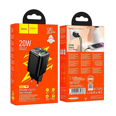 СЗУ Сетевое Зарядное Устройство Hoco N52, PD20W