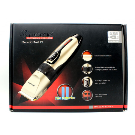 Машинка для стрижки ProGemei GM-6119 (керамика)