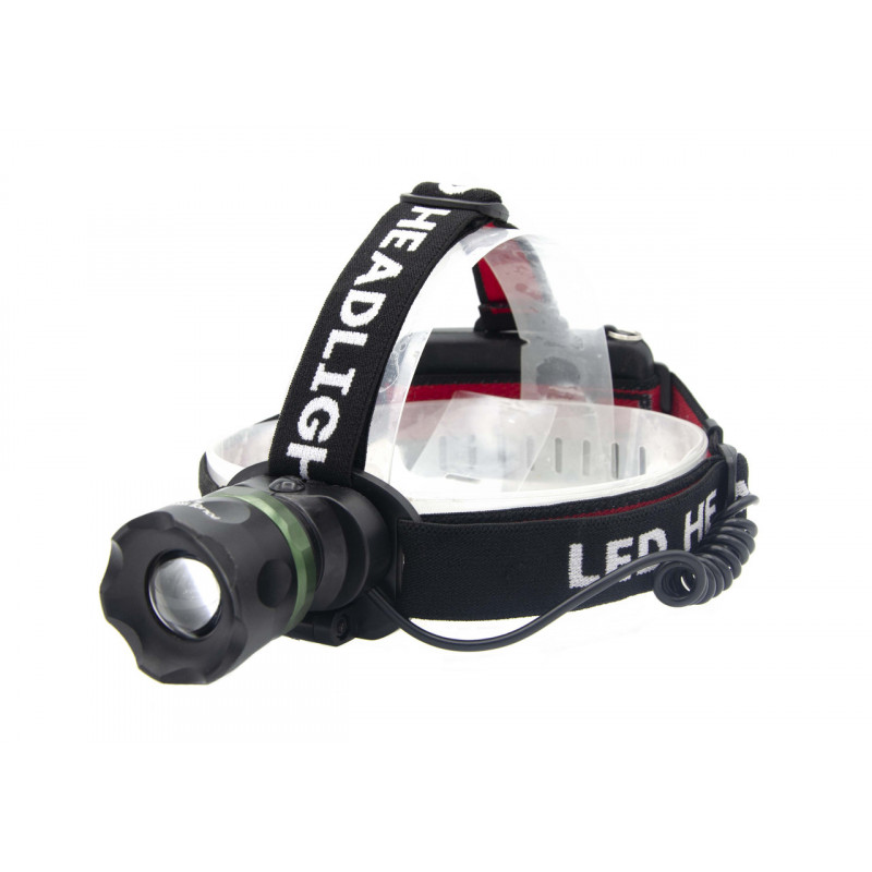 Налобный фонарь Bailong BL-T09-T6, Акк., T6 LED, 18650, Zoom, автомобильная зарядка