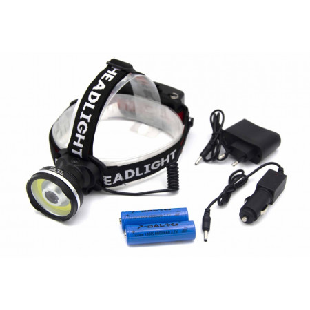 Налобный фонарь X-Balog BL-T931, Акк., COB LED