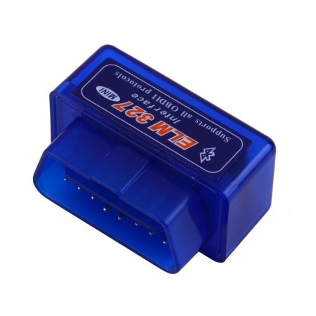 Автомобільний діагностичний сканер АВТОСКАНЕР OBD2 ELM 327 BLUETOOTH /синій, 2713/ ОДНА ПЛАТА /