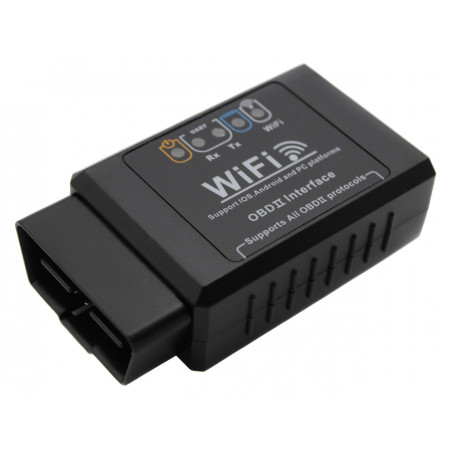 Автомобільний діагностичний сканер АВТОСКАНЕР OBD 2 WiFi /2714/ чорний