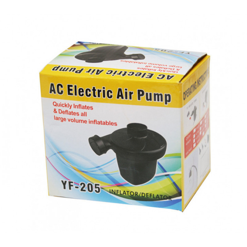 Насос Компресор електричний для матраців 220V Electric Air Pump YF-205 / 3438