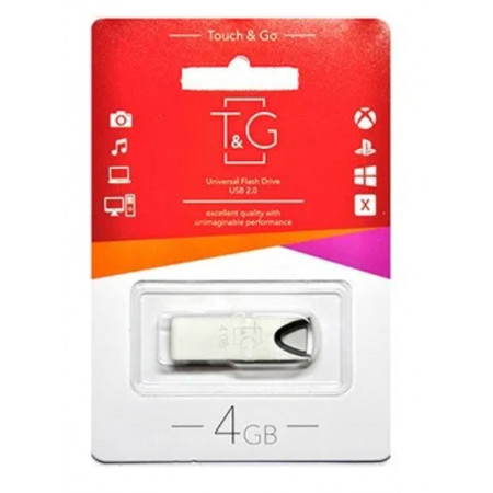 USB флеш накопитель T&G металл серия 4GB/ TG117 (Гарантия 3 года)