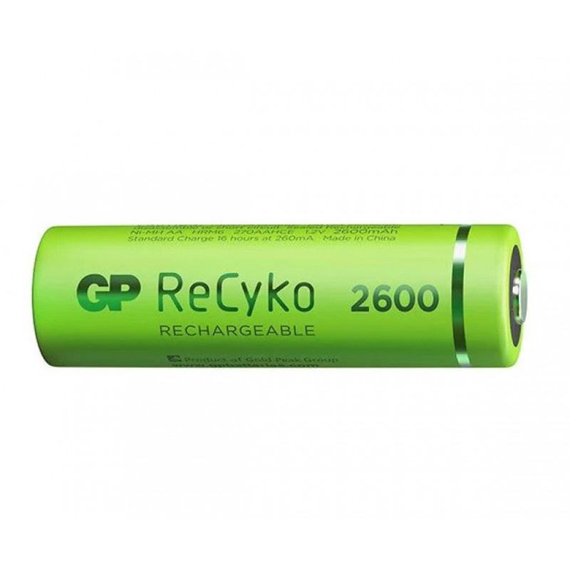 Акумулятор GP ReCyko2700 R6 AA / Ni-MH 2600mAh 1.2V 1 шт. (в упаковці 4 шт), блістер